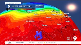 A slight chance of thunderstorms returns for the end of the week