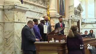 World War II veteran honored at Maryland State House during legislative session