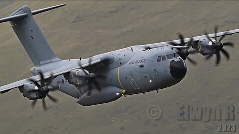 MACH-LOOP RAF Typhoon leads FAF Rafale LOW LEVEL through the Mach Loop