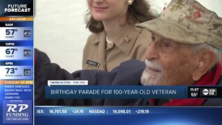 Birthday Celebration Held for 100-Year-Old WWII Veteran