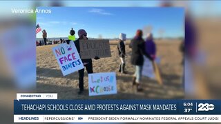 Tehachapi Schools close amid protests against mask mandates