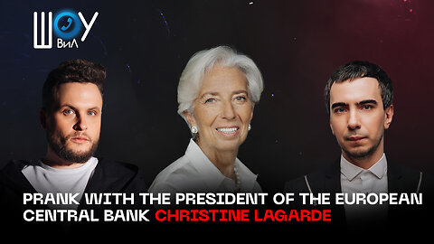 Prank with the President of the European Central Bank Christine Lagarde