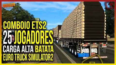 ▶️CARGA MUITO ALTA DE BATATAS SAINDO DE PELOTAS PARA PASSO FUNDO EURO TRUCK SIMULATOR 2