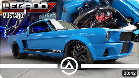 LOUD, Flared & Low '65 Mustang with 408 Stroker Making 600 hp...Legado 7 Fastback Ford