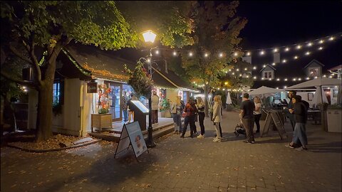 Evening Walk in Mont-Tremblant Quebec Canada Nightlife