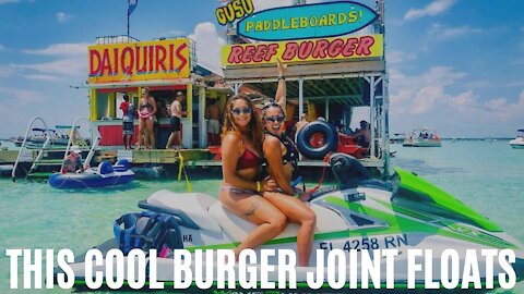 This Floating 'Drive-Thru' Burger Joint In The Panhandle Has Major Krusty Krab Vibes