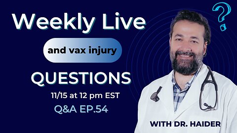 LIVE Q&A WITH DR. HAIDER