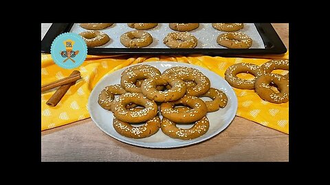 Greek Oil and Sesame Cookies / Κουλουράκια Λαδιού Νηστίσιμα