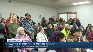 Residents voice concerns at Beggs city council meeting over ongoing water issues