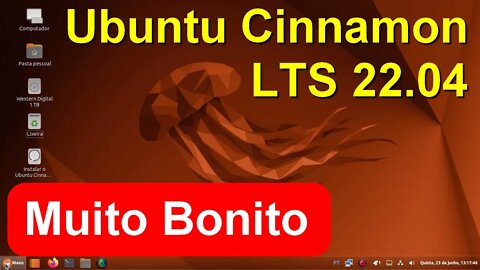 Ubuntu Remix Cinnamon 22.04 LTS. Linux bonito e muito leve.