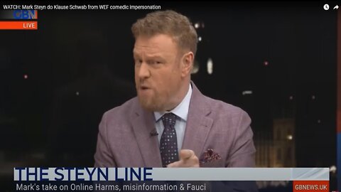 WATCH: Mark Steyn do Klause Schwab from WEF comedic impersonation