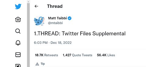 TWITTER FILES Supplemental DEC 18th