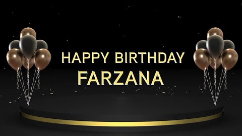Wish you a very Happy Birthday Farzana