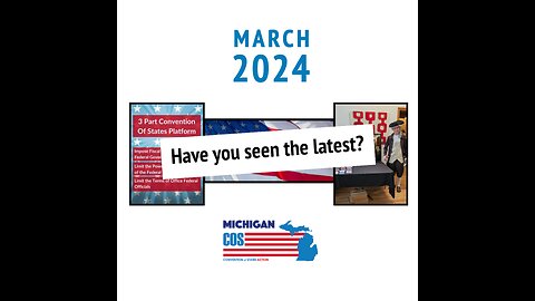 COS Michigan - NEWS & EVENTS (3/1/24)
