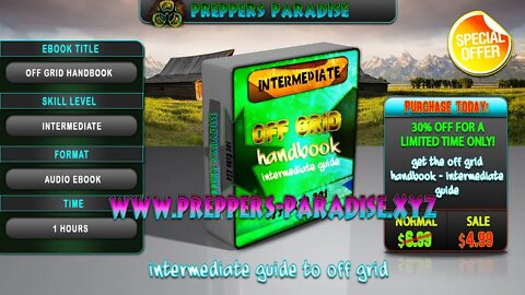 Preppers Paradise - Off Grid Handbook: Intermediate Ultimate Guide intro