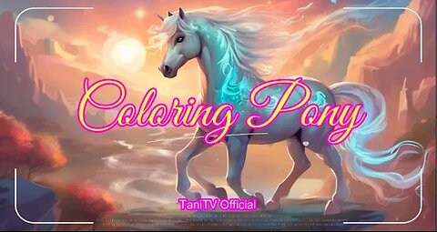 Coloring Pony with Printable PDF (Musical Backend)