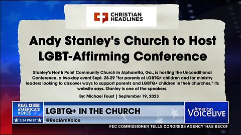 Andy Stanley | Andy Stanley's Church to Host LGBT-Affirming Conference - September 19th 2023