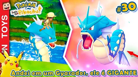 Pokémon: Let's Go #30 ⚡️ Procurando o próximo LENDÁRIO, andei em um GYARADOS, e ele é GIGANTESCO! 🌊
