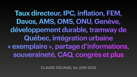 En direct, le 1er juin 2022 avec le taux directeur qui passe à 1,5%