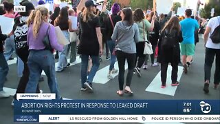 Hundreds march on second night of pro-choice rallies