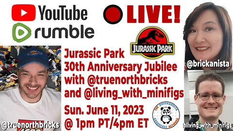 30th Anniversary Jurassic Park Jubilee with @truenorthbricks and @living_with_minifigs!