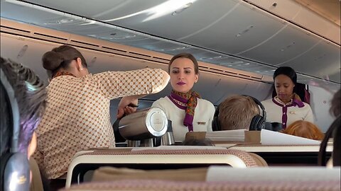 eXcellent ETIHAD B787-9 ECONOMY Class: EY86 Rome to Abu Dhabi