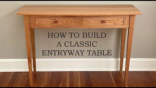 How to Build an Entryway Table - Make Drawers & Drawer Pulls