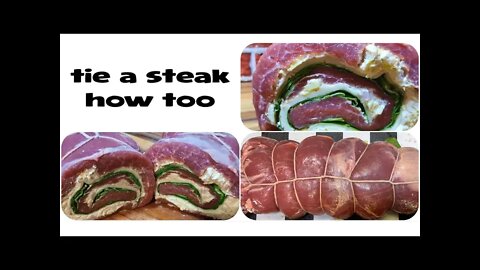 How to tie or truss a flank steak