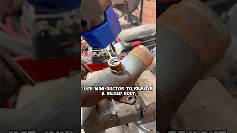 Today we share a basic technique to remove a seized bolt with mini ductor.
