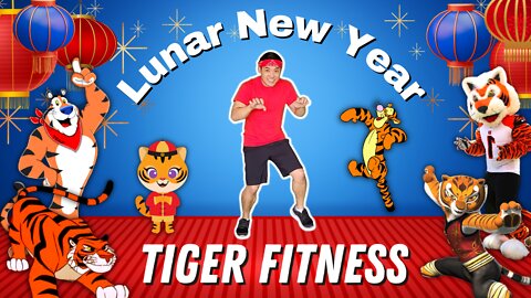 🧧🐯 Lunar New Year TIGER Workout | Brain Break Kids Exercise + JOKES!