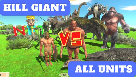 Hill Giant vs All Units - Animal Revolt Battle Simulator