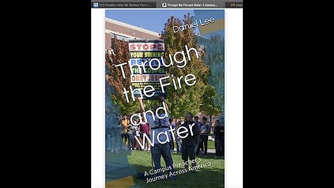 My Book: Through the Fire and Water: A Campus Preacher’s Journey Across America Is Now Available to Purchase on Amazon (Kindle and Paperback Versions)