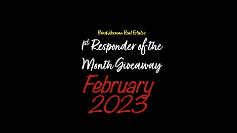 February 2023 1st Responder of the Month Giveaway