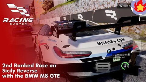 2nd Ranked Race on Sicily Reverse with the BMW M8 GTE | Racing Master