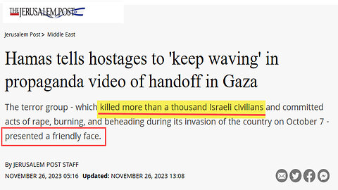 Jeff Sanow - HAMAS "DOGS" SPREAD PROPAGANDA, HOW "NICE" THEY ARE! - THEY ARE TERRORISTS!