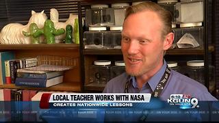 Local teacher working on lesson plans with NASA