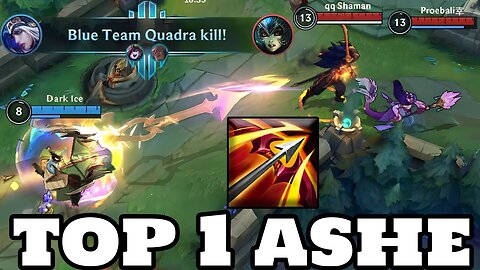 Wild Rift Ashe - Top 1 Ashe Gameplay Rank