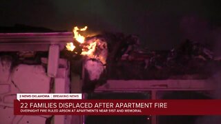 Dozens displaced after apartment fire