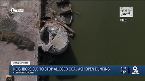 Clermont County neighbors sue to stop alleged coal ash open dumping