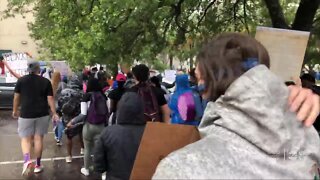 Large protest in Downtown Tampa