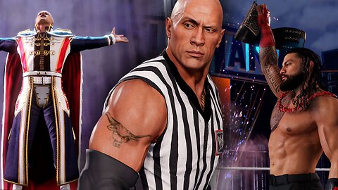 WWE 2k24 SpecialRefreeRock Cody Rhodes vs Roman Reigns