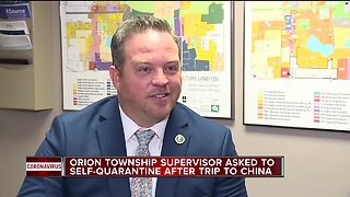 Orion Township supervisor asked to self-quarantine after trip to China