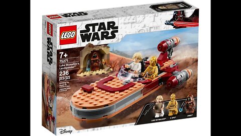 Unboxing Lego Luke Skywalker's Landspeeder and Speed Build 75271