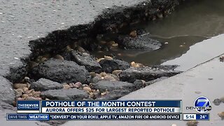 Aurora offers prize for Pothole of the Month