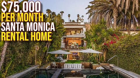 Touring $75,000 MONTHLY Rental home Santa Monica Beach ⛱️