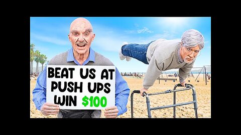 Grandpas Challenge Bodybuilders at Muscle Beach Ft. Heria & Midtbo