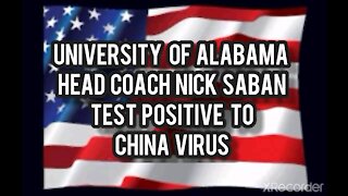 BAMA HEAD COACH NICK SABAN TEST POSITIVE TO COVID