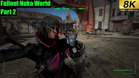 Fallout 4 Waifu edition Nuka World Part 2 Meeting the Gangs as Overboss (8K)