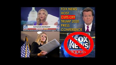Fox News cut away from a news conference held by White House press secretary Kayleigh McEnany