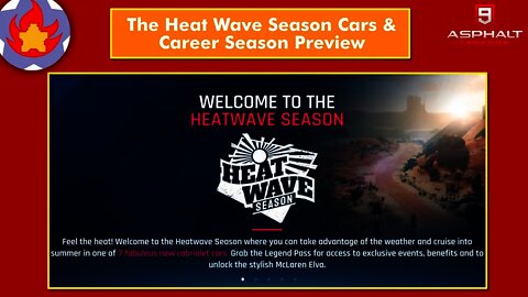 The Heat Wave Season Update Cars and Career Season Preview | Asphalt 9: Legends